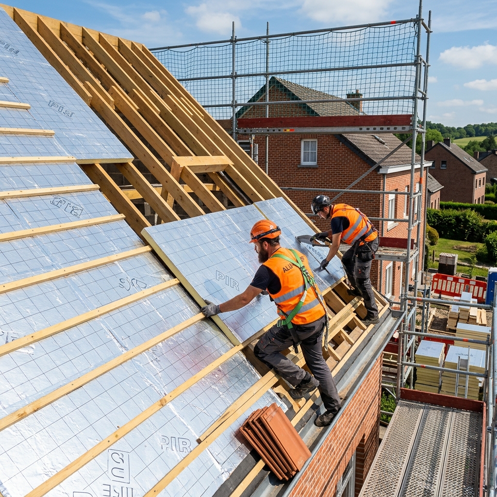 Isolation par sarking : par l'extérieur, Recticel/Iko Enertherm — prix et avantages